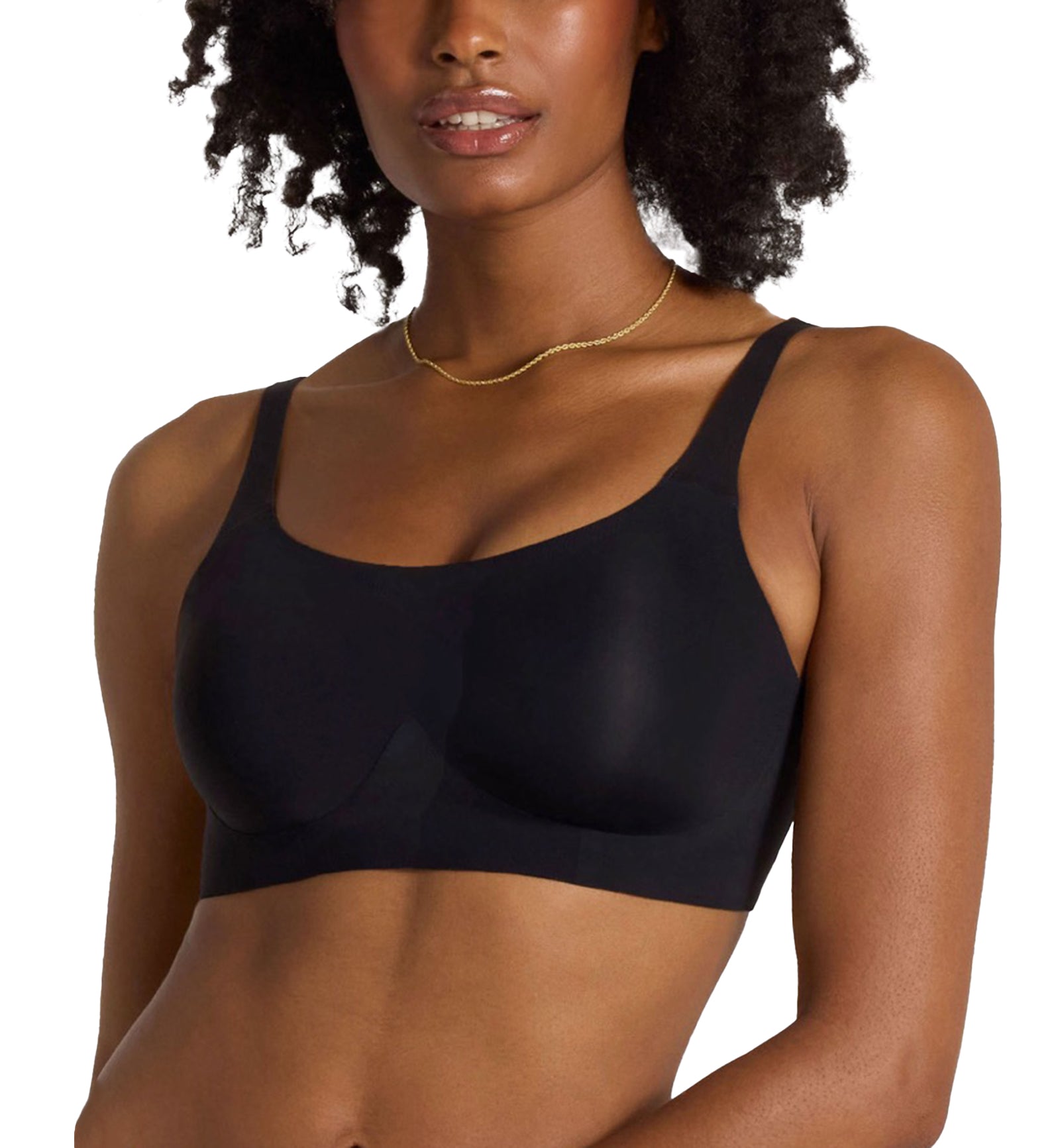 Evelyn & Bobbie STRUCTURED SCOOP Bralette (1801),Small,Black - Black,Small