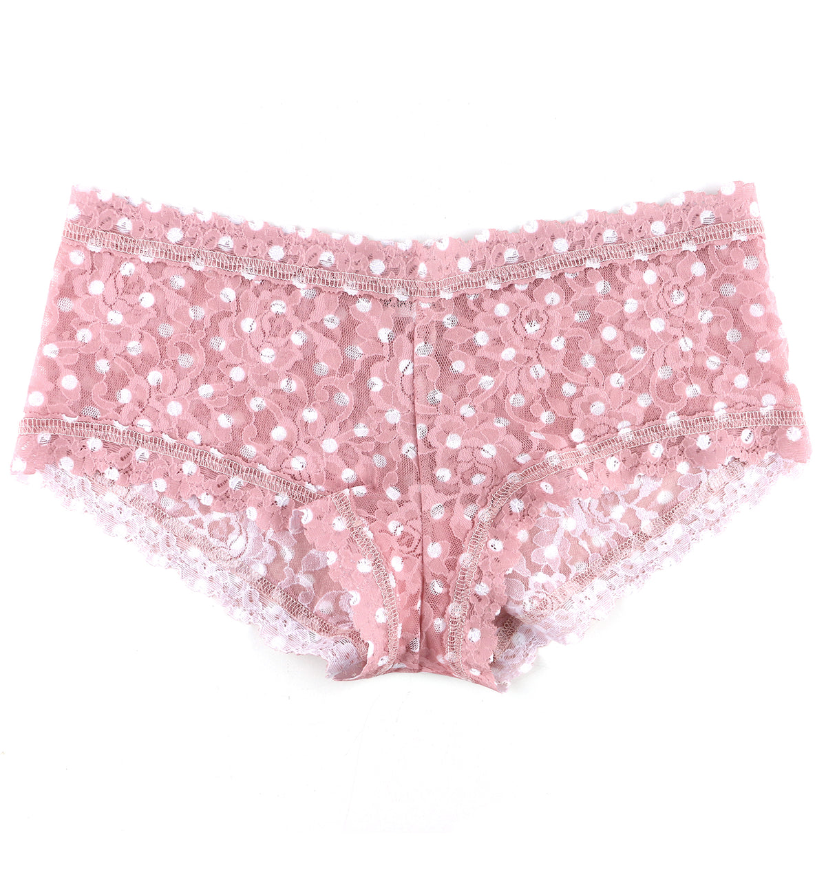 Hanky Panky Signature Lace Printed Boyshort (PR4812P),XS,Pink Frosting - Pink Frosting,XS
