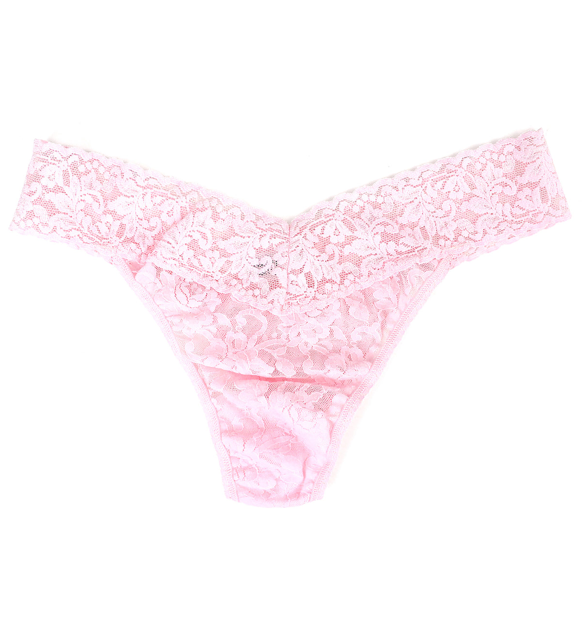 Hanky Panky Signature Lace Original Rise Thong (4811P),Bliss Pink - Bliss Pink,One Size