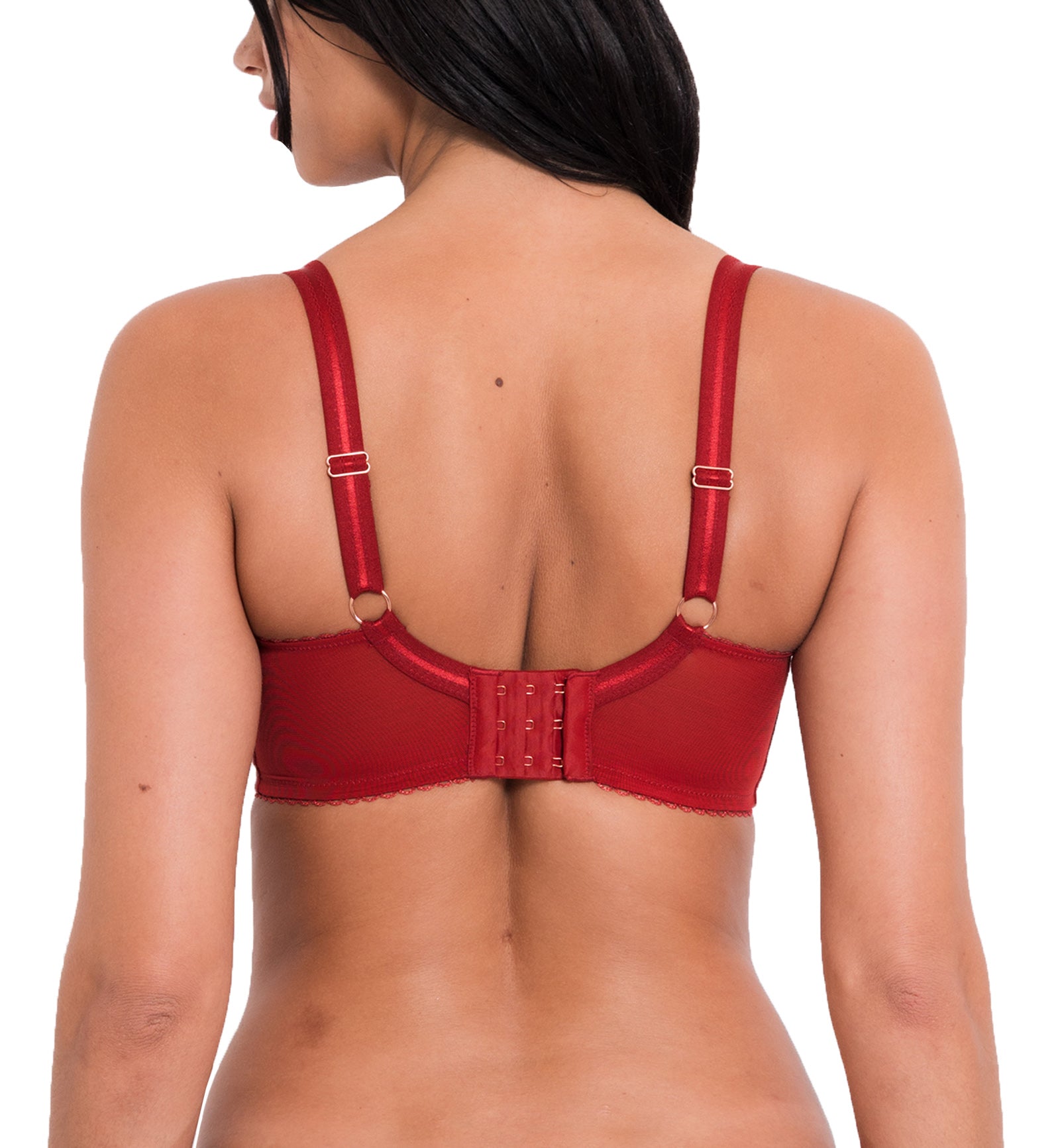 Scantilly by Curvy Kate Key to My Heart Padded Half Cup Underwire Bra (ST034105),30DD,Rouge - Rouge,30DD