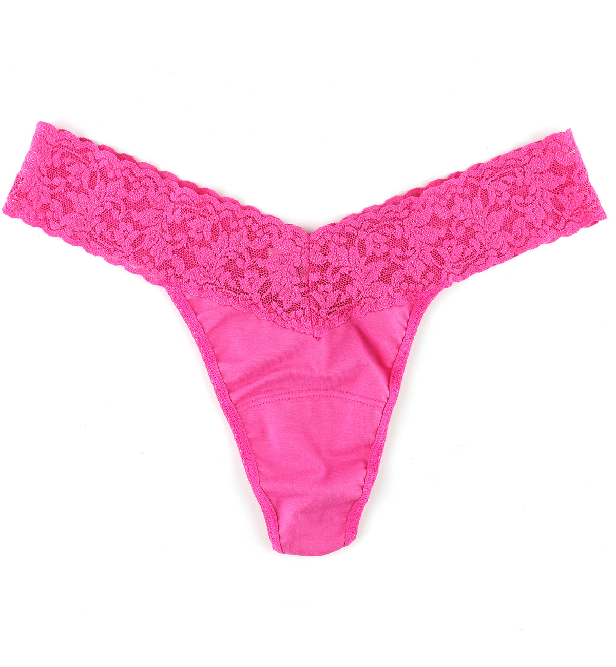 Hanky Panky Cotton Low Rise Thong (891581),Wild Pink - Wild Pink,One Size