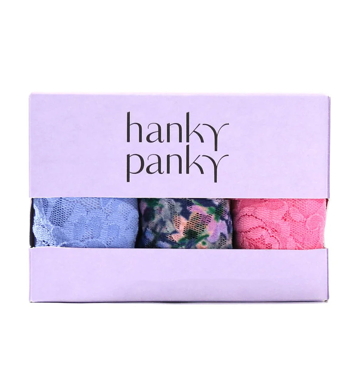 Hanky Panky 3-PACK Signature Lace Low Rise Thong (49113PK),Staycation - Staycation,One Size
