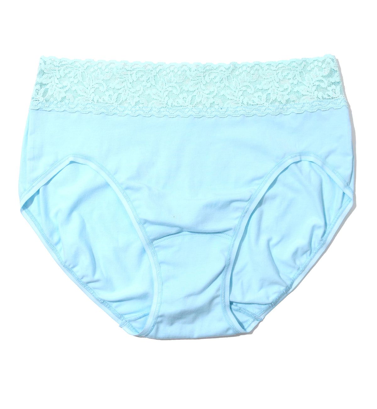 Hanky Panky Cotton French Brief with Lace (892461),Small,Butterfly Blue - Butterfly Blue,Small