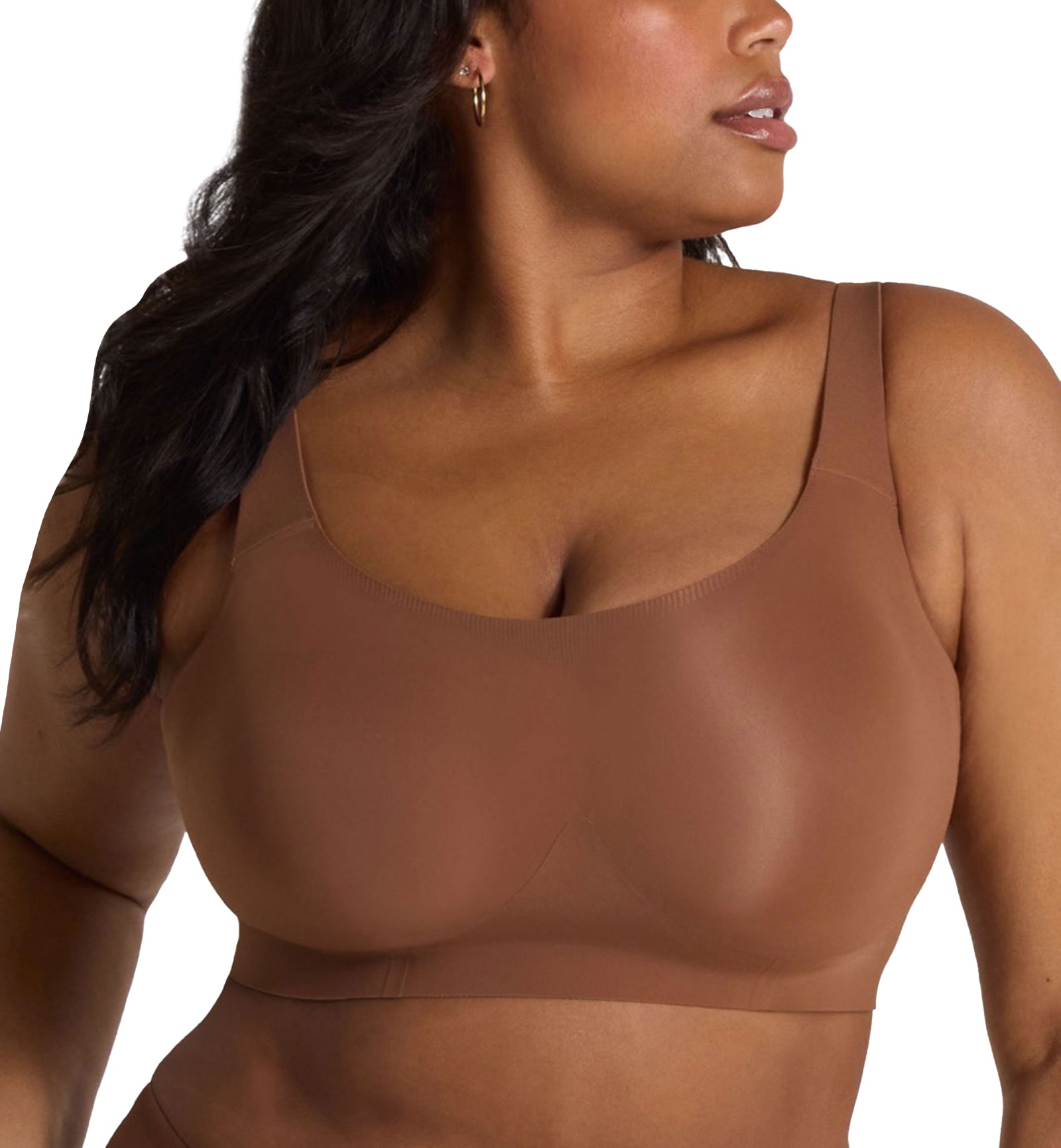 Evelyn & Bobbie STRUCTURED SCOOP Bralette (1801),Small,Clay - Clay,Small