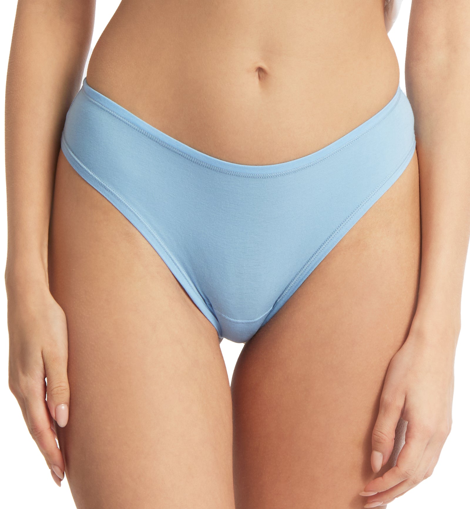 Hanky Panky Play Cotton Natural Rise Thong (721664),XS/S,Partly Cloudy - Partly Cloudy,XS/S