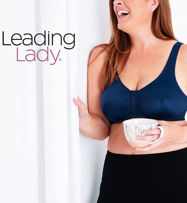 Leading Lady Marlene Zig-Zag Nylon Front Closure Bra (151