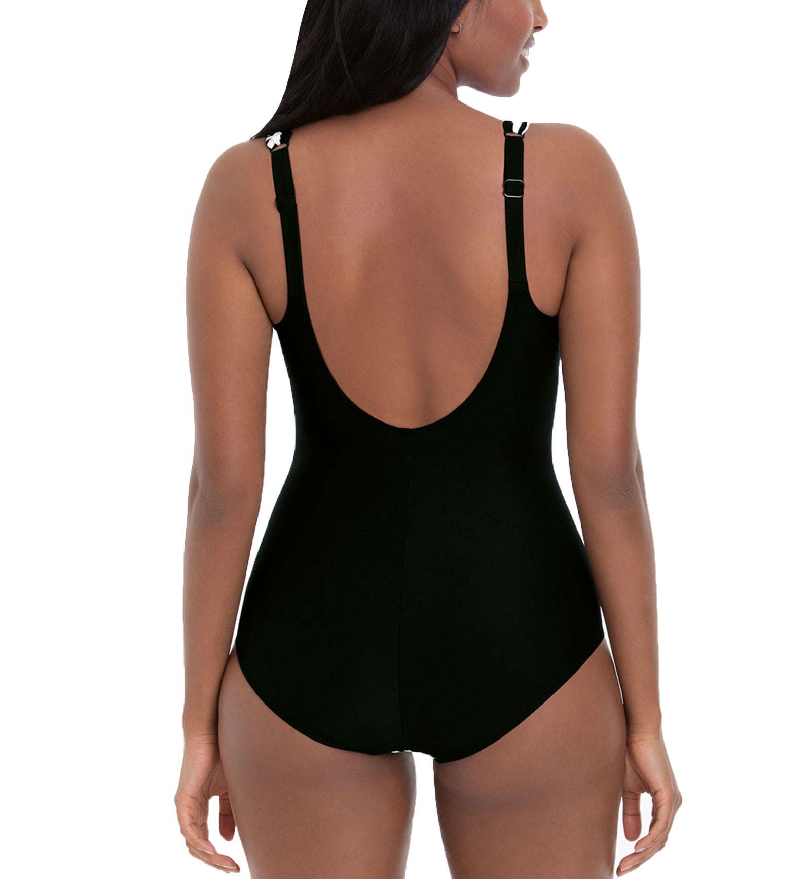 Anita Pure Graphics Dalida Slimming Lined One Piece Swimsuit (7225),32D,Black/White - Black/White,32D