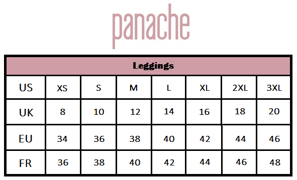 Panache Ultra Adapt High Waist Sports Leggings (5023),XS,Black - Black,XS