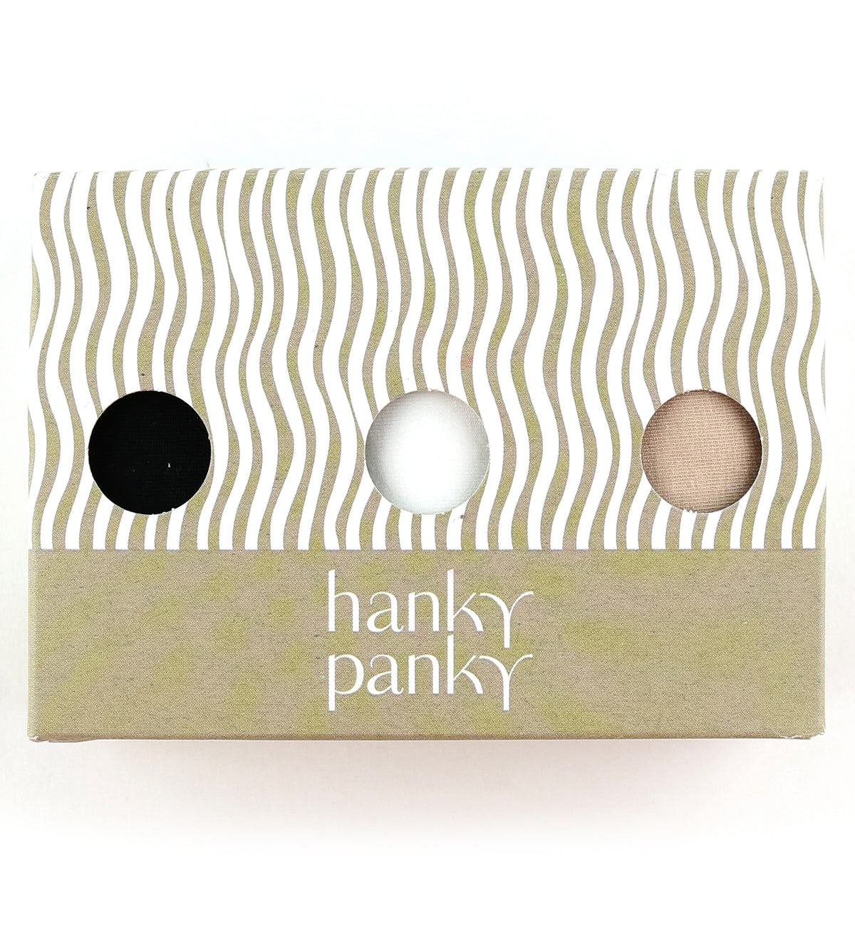 Hanky Panky 3-PACK Cotton Low Rise Thong (8915813PK),Black/White/Chai - Black/White/Chai,One Size