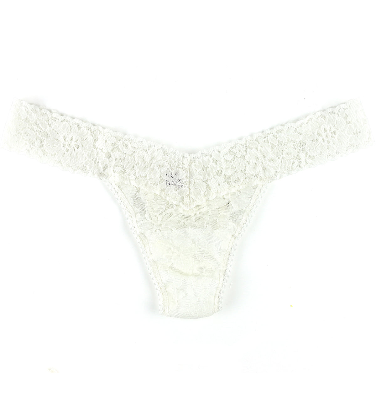 Hanky Panky Daily Lace Low Rise Thong (771001P),Marshmallow - Marshmallow,One Size
