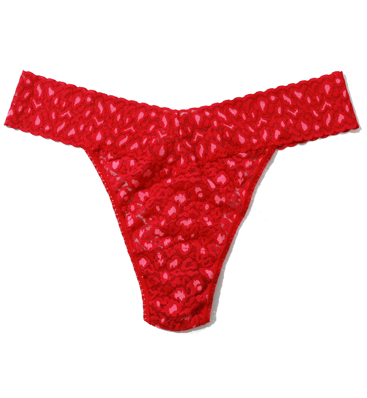 Hanky Panky Cross Dyed Leopard Original Rise Thong (7J1101P),Berry Sangria/Pink - Berry Sangria/Pink,One Size