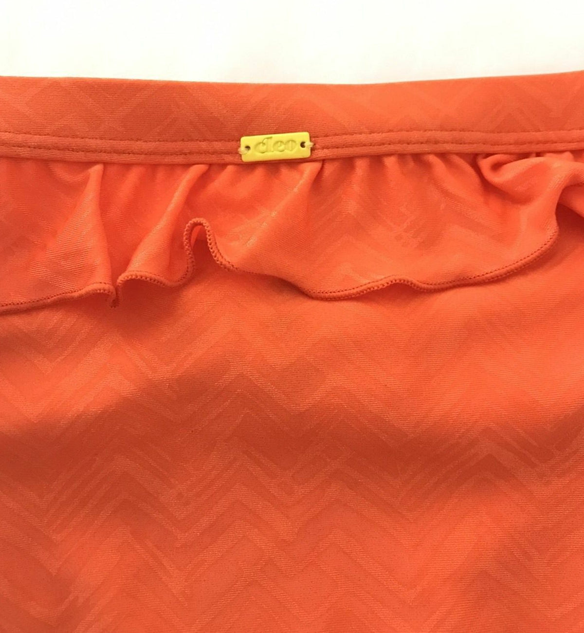 Cleo by Panache Rita Frill Bikini Brief (CW0129),XS,Orange Print - Orange Print,XS
