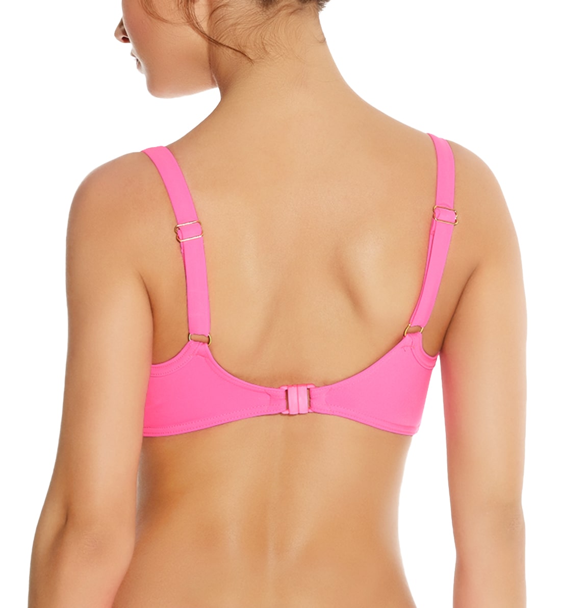Freya Deco Molded Underwire Bikini Swim Top (3284),28D,Bright Pink - Bright Pink,28D