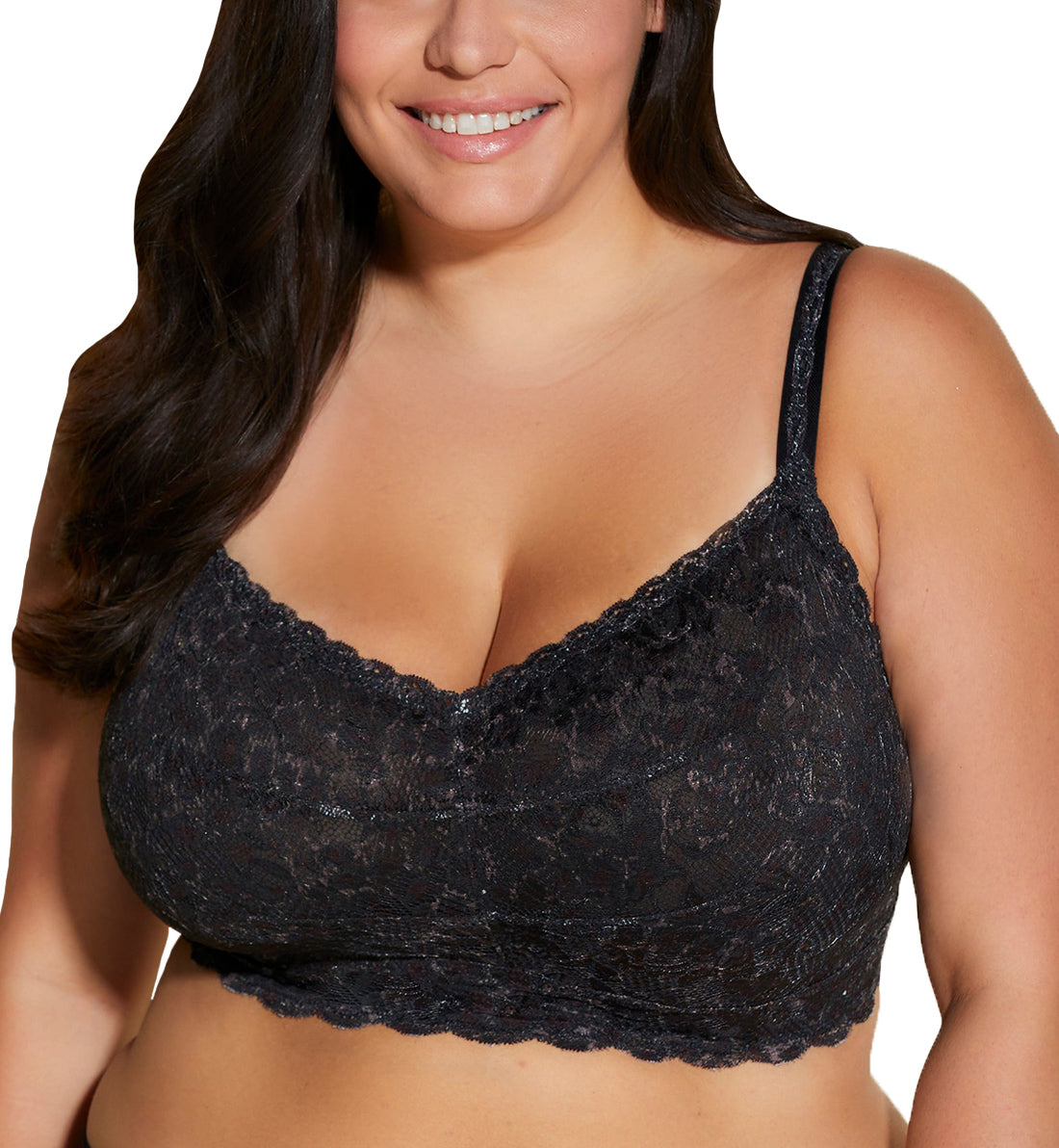 Cosabella Never Say Never Printed SUPER CURVY Sweetie Bralette (NEVEP1322),XS,Black Panther - Black Panther,XS