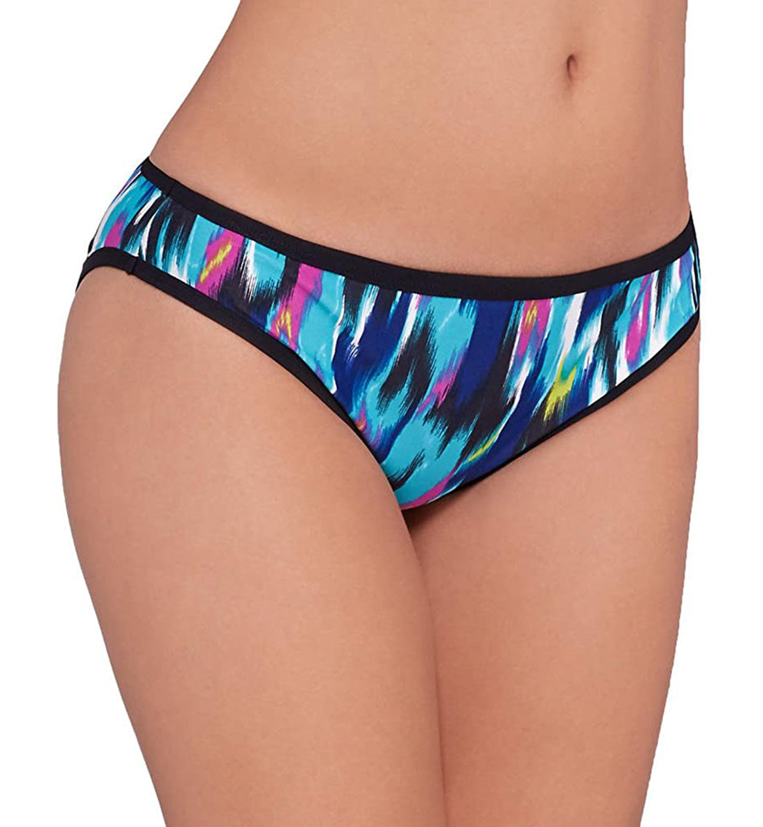 Cleo by Panache Avril Classic Swim Brief (CW0229),Large,Abstract Print - Abstract Print,Large