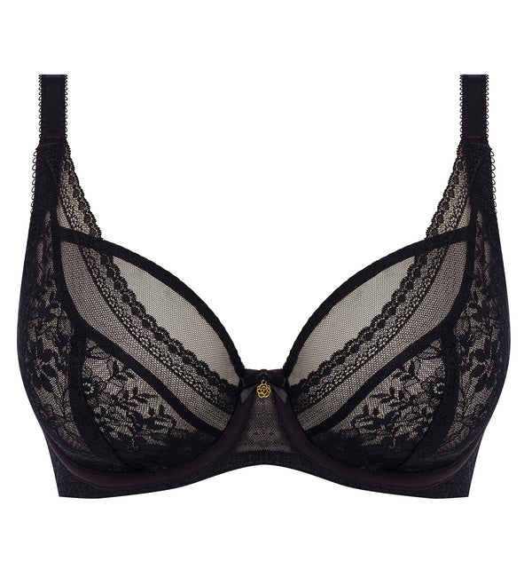 Freya Sydnie High Apex Underwire Bra (402821) - Black - Breakout Bras