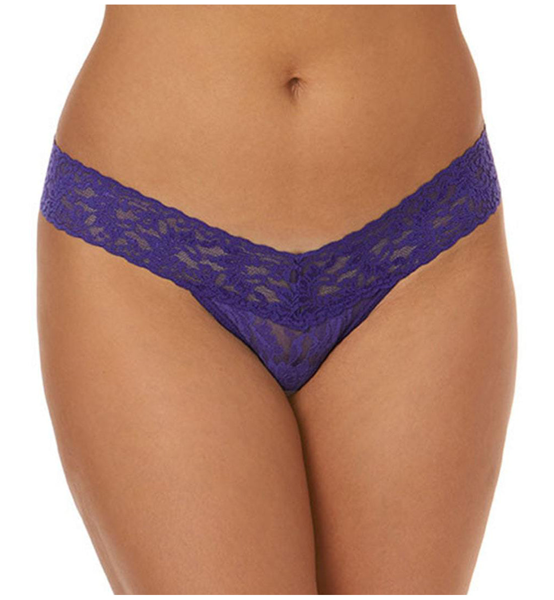 Hanky Panky Signature Lace Low Rise Thong (4911P),Wild Violet - Wild Violet,One Size