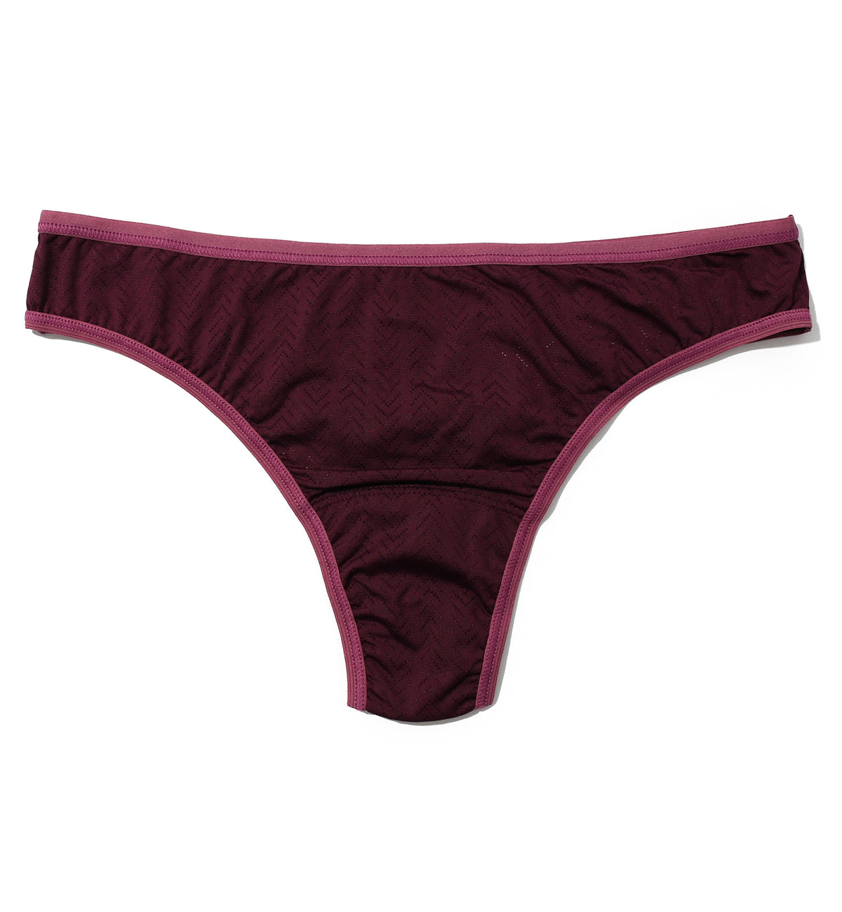 Hanky Panky MoveCalm Natural Rise Thong (2P1664),XS,Dried Cherry/Damson Plum - Dried Cherry/Damson Plum,XS