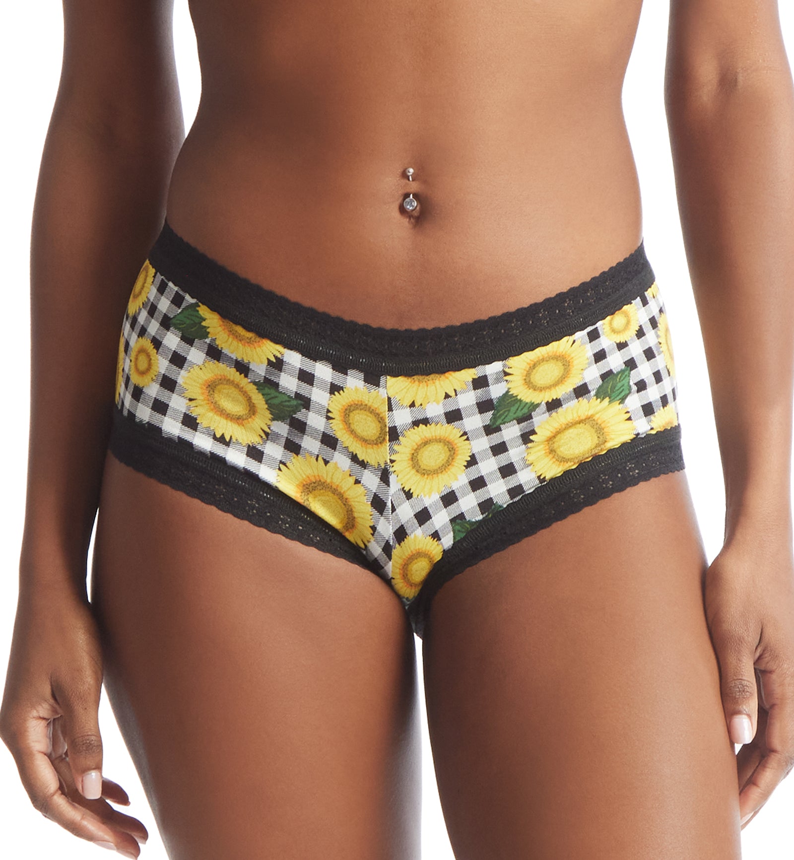 Hanky Panky DreamEase Printed Boyshort (PR681274),Small,Fields of Gold - Fields of Gold,Small