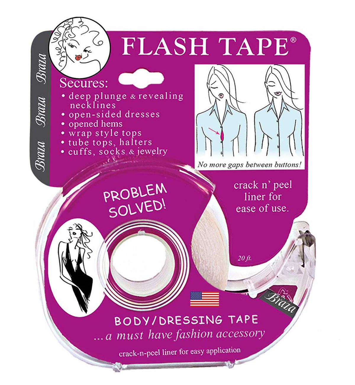 Braza Flash Tape - Clothing Adhesive Tape (1009)