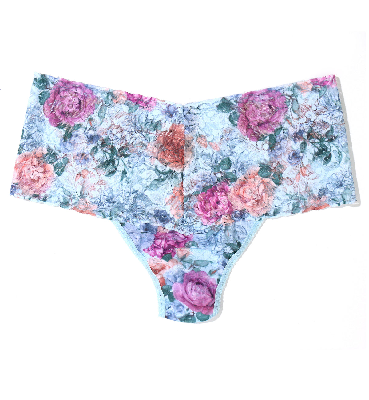 Hanky Panky Printed Retro Lace Thong (PR9K1926),Tea for Two - Tea for Two,One Size