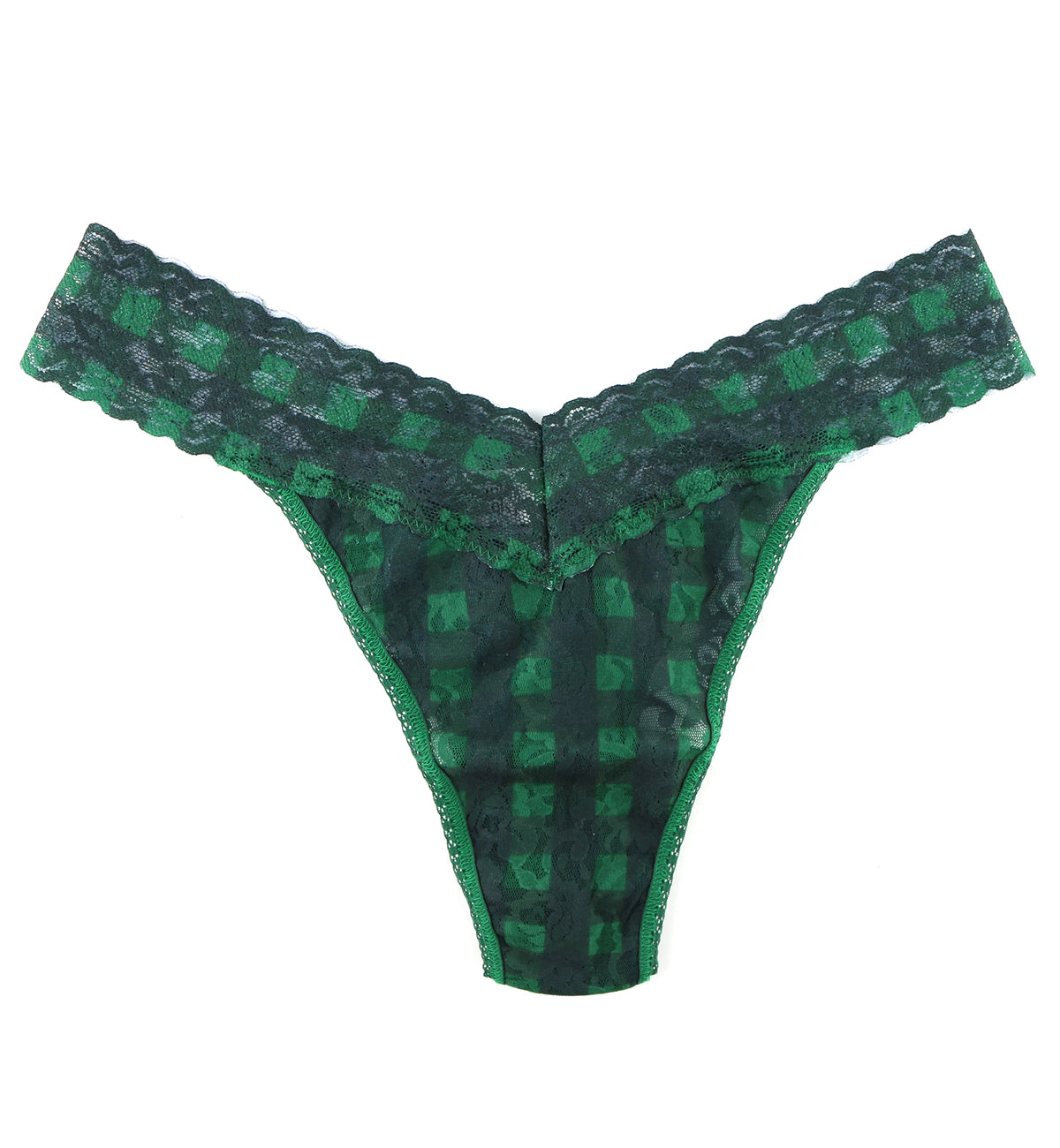 Hanky Panky Signature Lace Printed Original Rise Thong (PR4811P),Chess - Chess,One Size