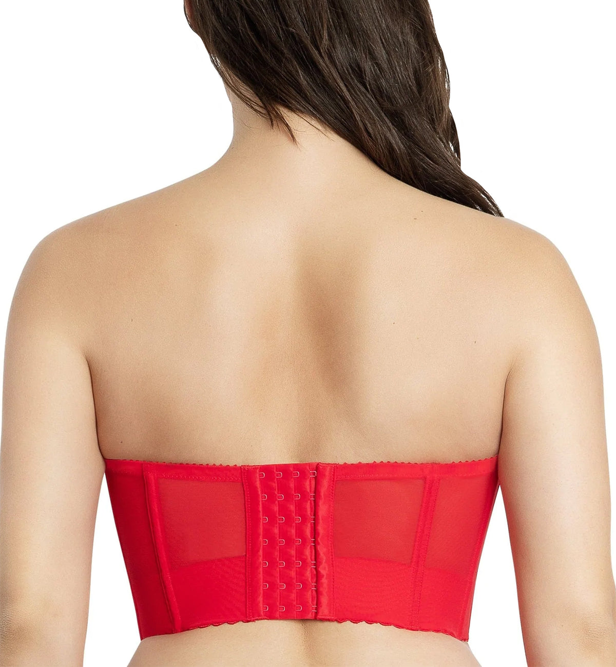 Parfait Shea Molded Strapless Underwire Longline Bra (P60671),30D,Racing Red - Racing Red,30D