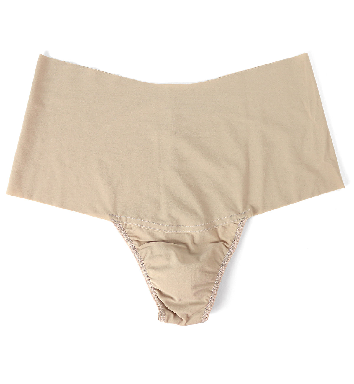 Hanky Panky BreatheSoft Hi-Rise Thong (6J1921B),Small,Taupe - Taupe,Small