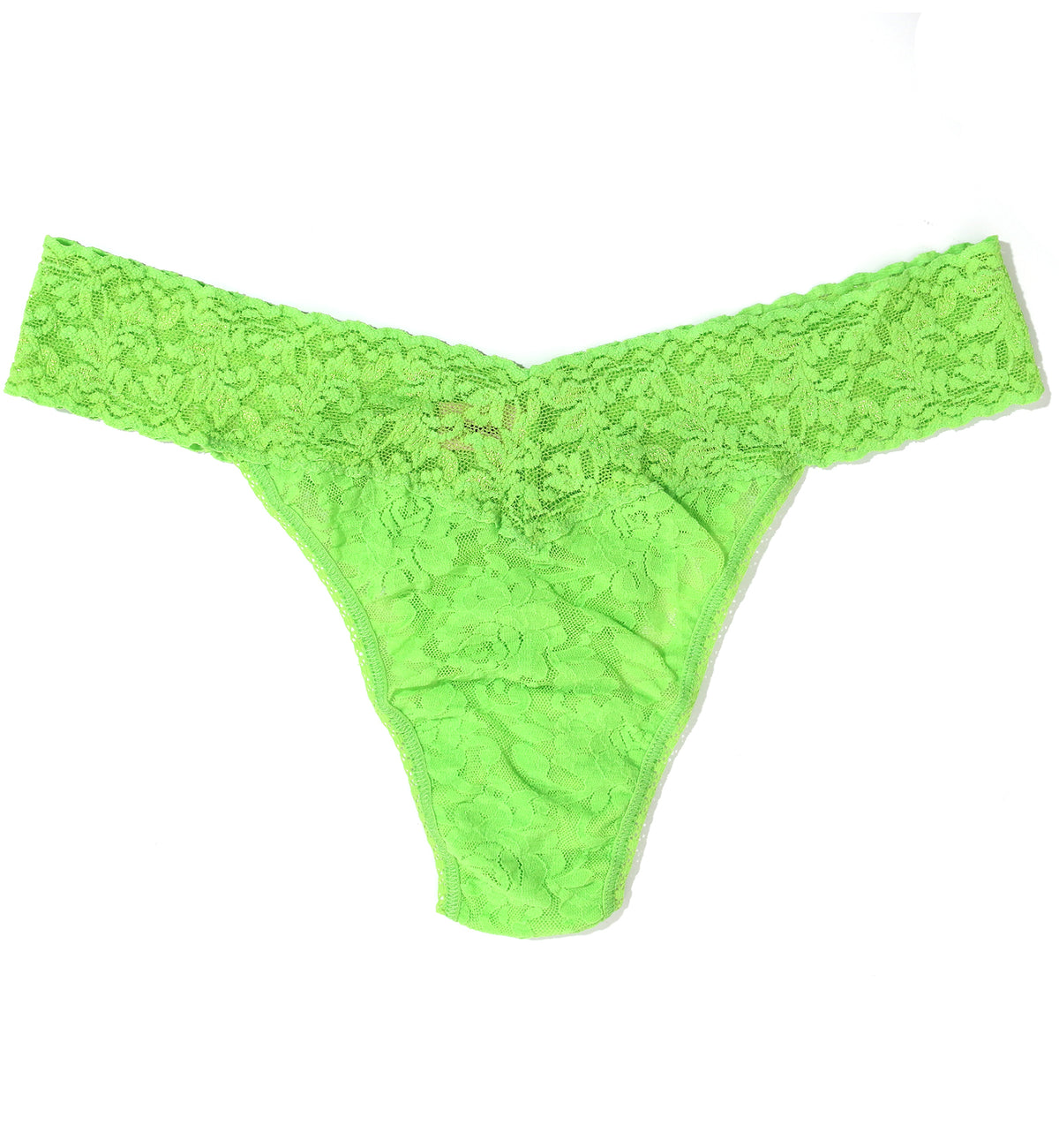 Hanky Panky Signature Lace Original Rise Thong (4811P),Lush Green - Lush Green,One Size