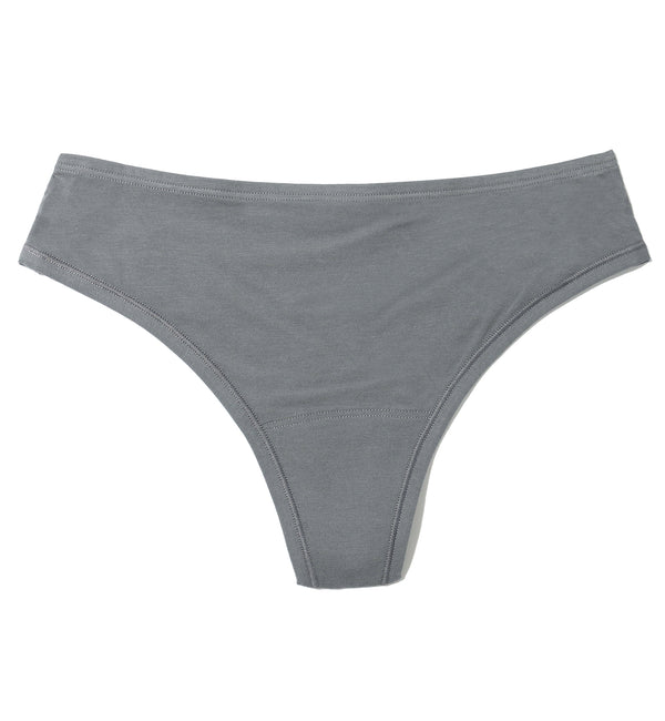 Hanky Panky Play Cotton Natural Rise Thong (721664) - So Coal