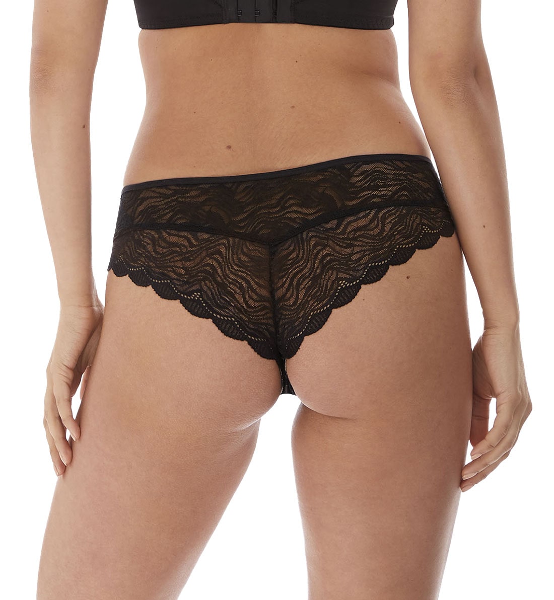 Fantasie Impression Brazilian Lace Panty (5857),XS,Black - Black,XS