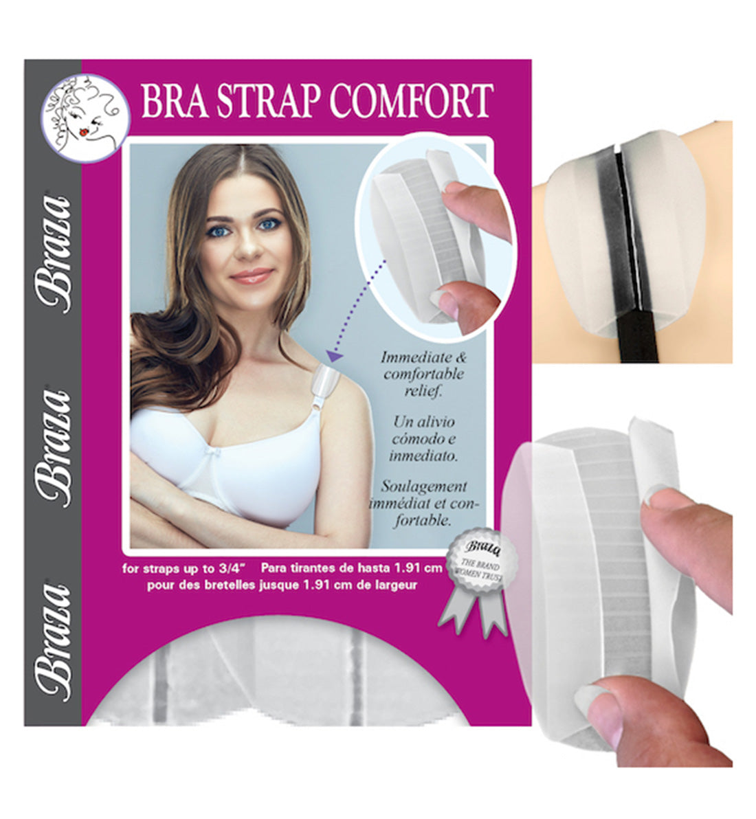 Braza Bra Strap Comfort - Silicone Bra Strap Pads (4100B)