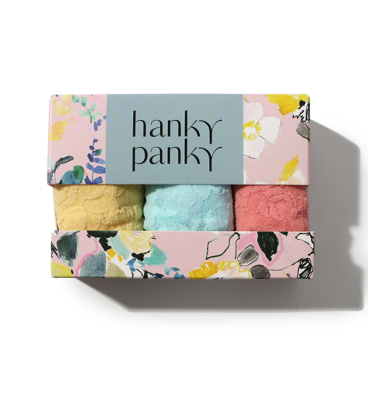Hanky Panky 3-PACK Signature Lace Original Rise Thong (48113PK),Cannes You Believe It - Cannes You Believe It,One Size