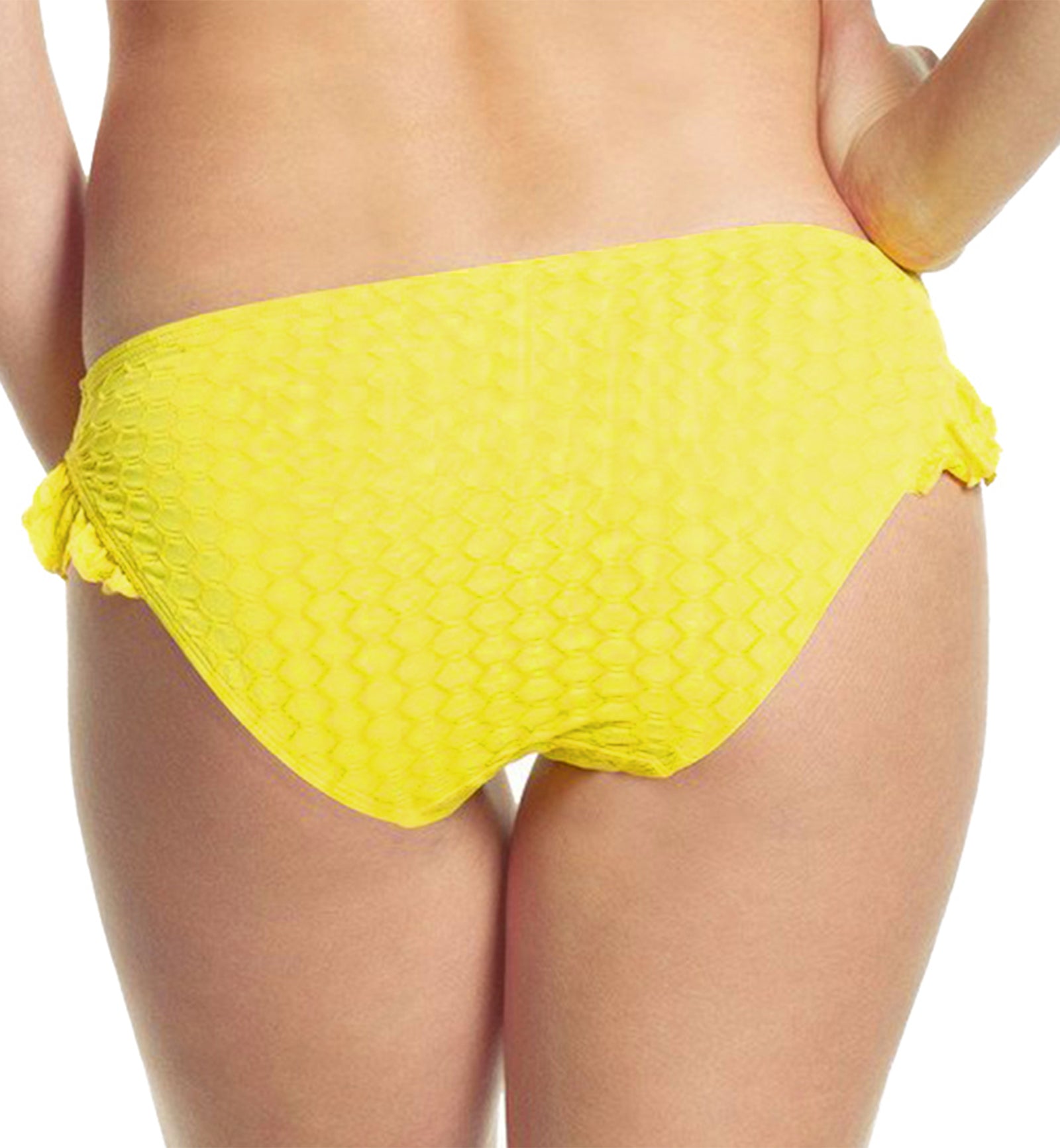 Cleo by Panache Matilda Frill Bikini Brief (CW0089),XS,Yellow - Yellow,XS
