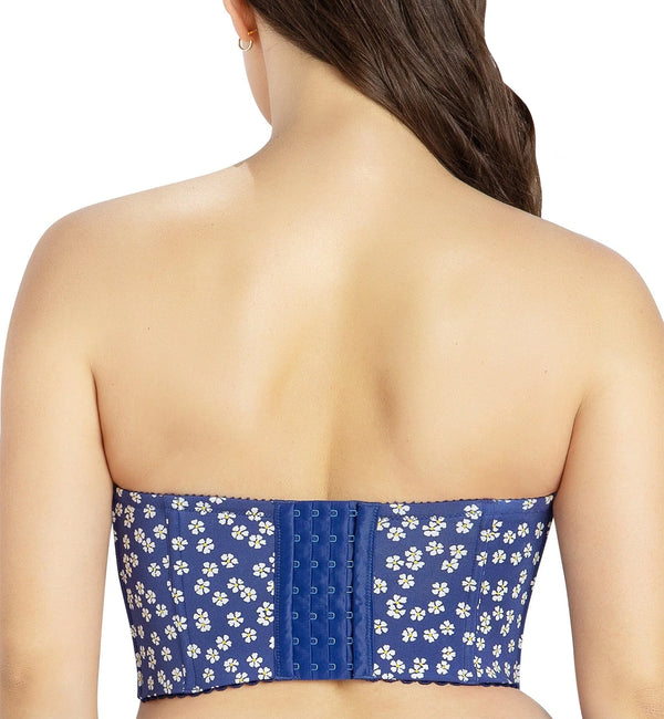 Parfait Dolly Molded Underwire Midi Bustier (P50119) - Blue Daisy
