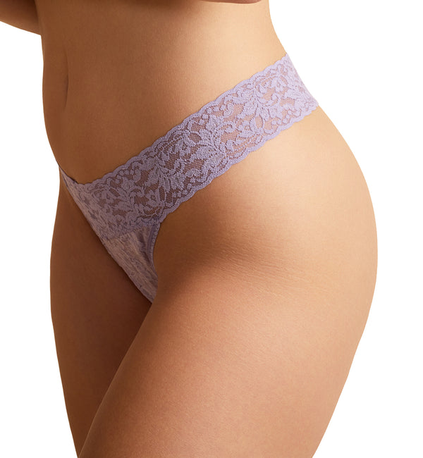 Hanky Panky Signature Lace Original Rise Thong (4811P) - Violet