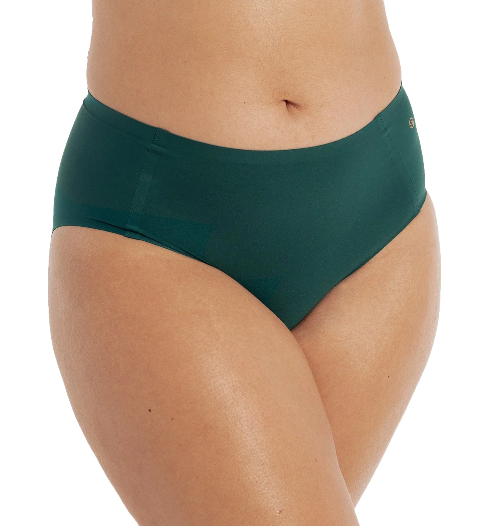 Evelyn & Bobbie High-Waisted Retro Bikini Panty (1704),US 0-14,Monstera Green - Monstera Green,US 0-14