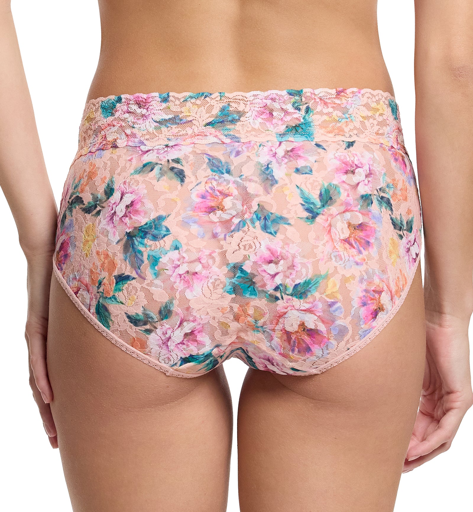 Hanky Panky Signature Lace Printed French Brief (PR461),Small,Buy Myself Flowers - Buy Myself Flowers,Small