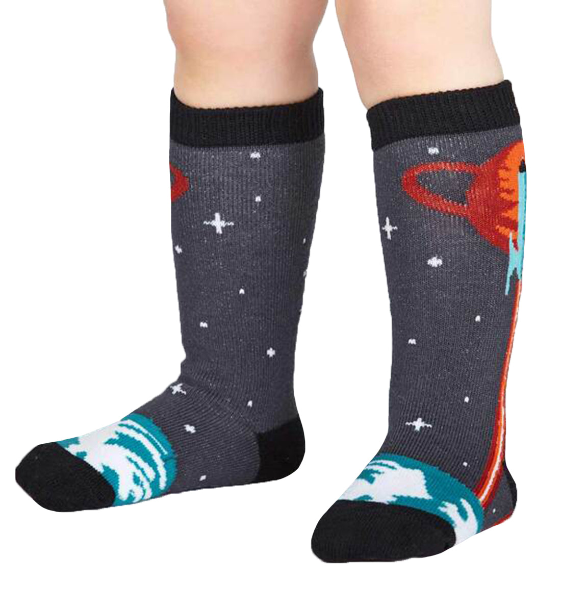 SOCK it to me Toddler Knee High Socks (tk0032),Launch from Earth - Launch from Earth,One Size