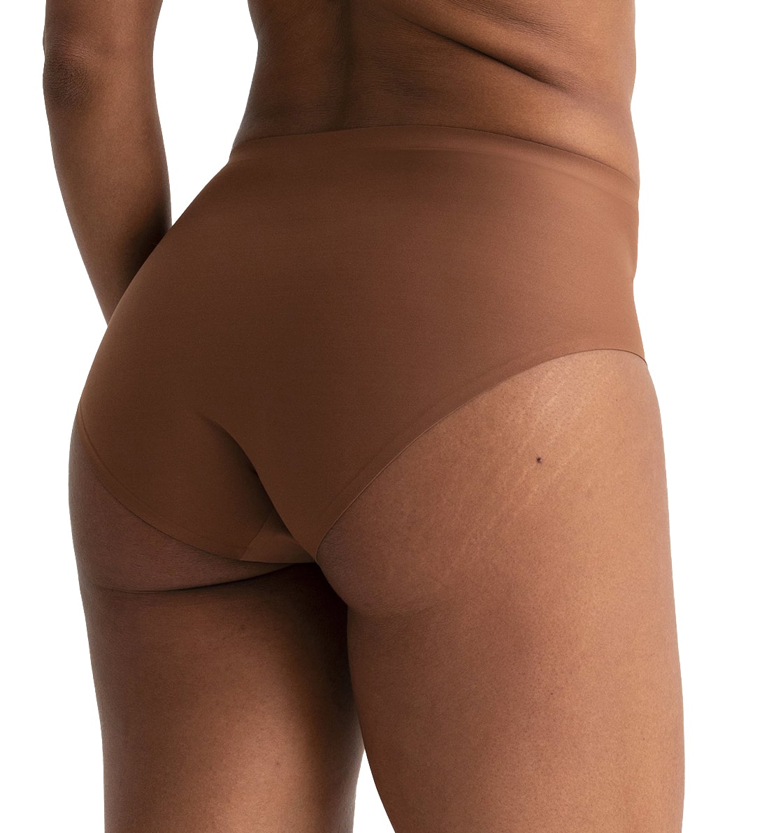 Evelyn & Bobbie High-Waisted Retro Bikini Panty (1704),US 0-14,Clay - Clay,US 0-14