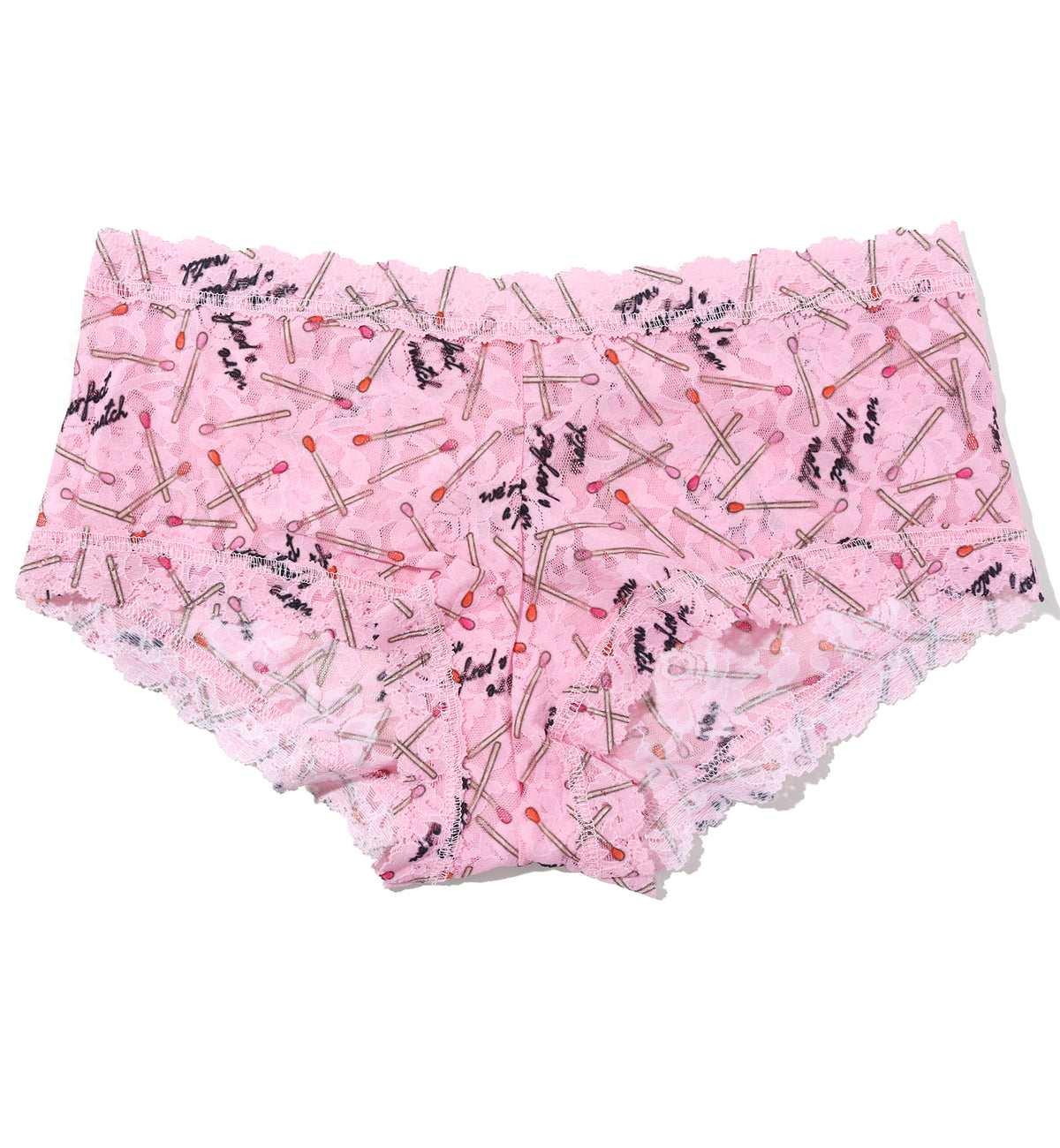 Hanky Panky Signature Lace Printed Boyshort (PR4812P),XS,Perfect Match - Perfect Match,XS