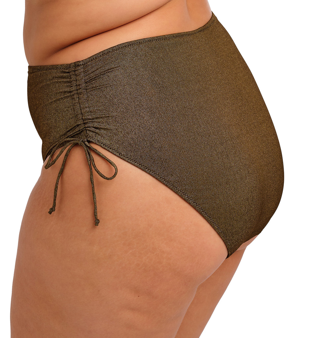 Elomi Sunset Shimmer Adjustable Side Swim Brief (ES803273),UK 12,Gold Rush - Gold Rush,UK 12