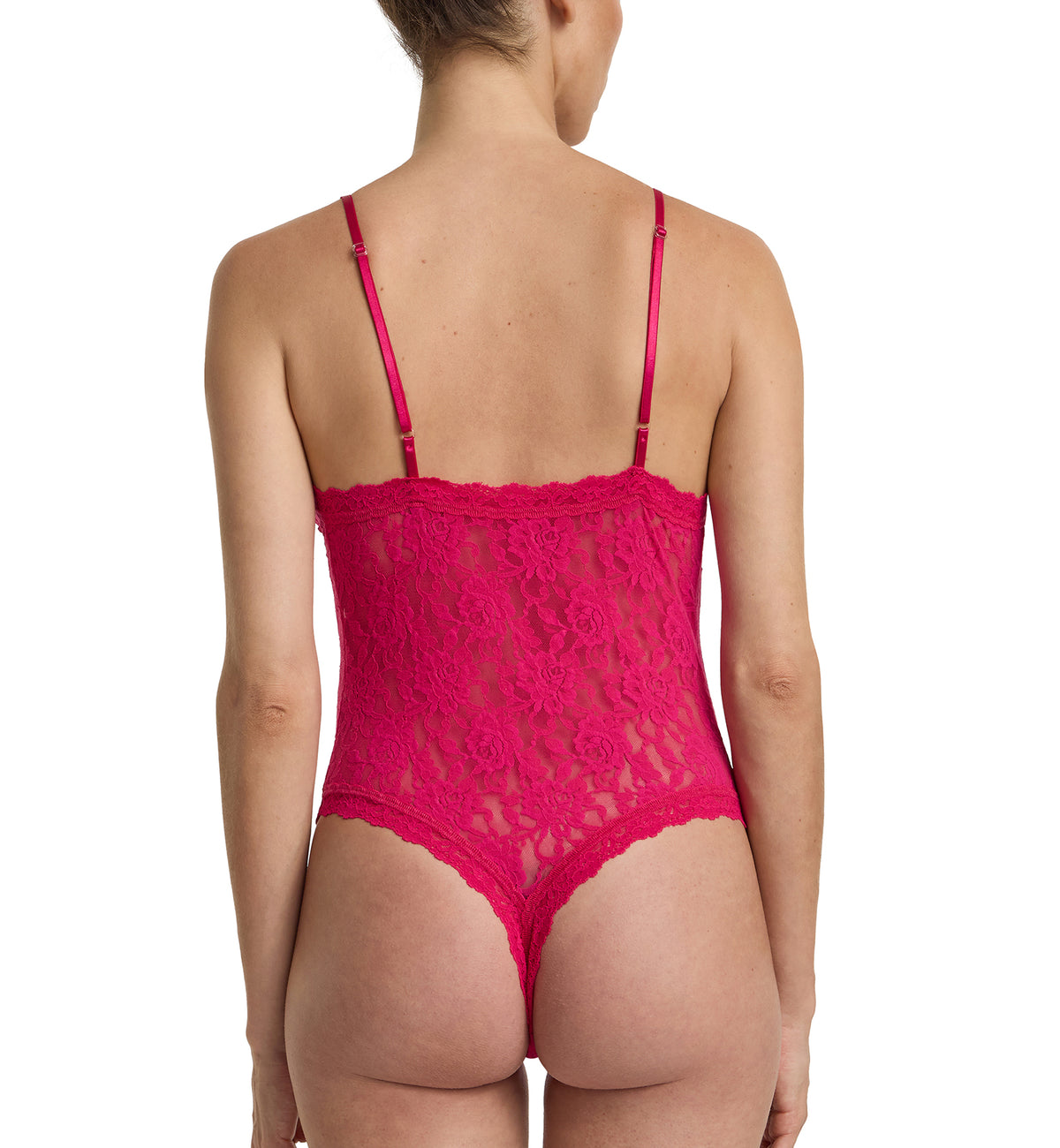 Hanky Panky Signature Lace Thong-Back Bodysuit (488451),Small,Sealed With A Kiss - Sealed With A Kiss,Small