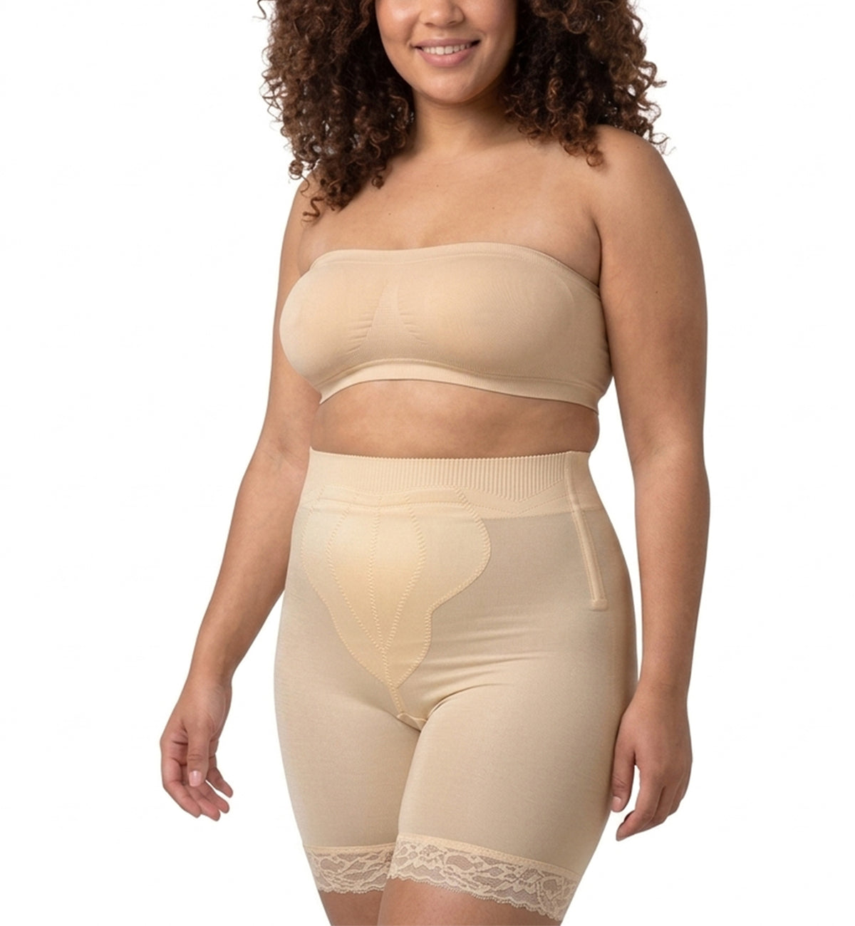 Rago Firm Control High Waist Long Leg Shaper (6226),Small,Beige - Beige,Small