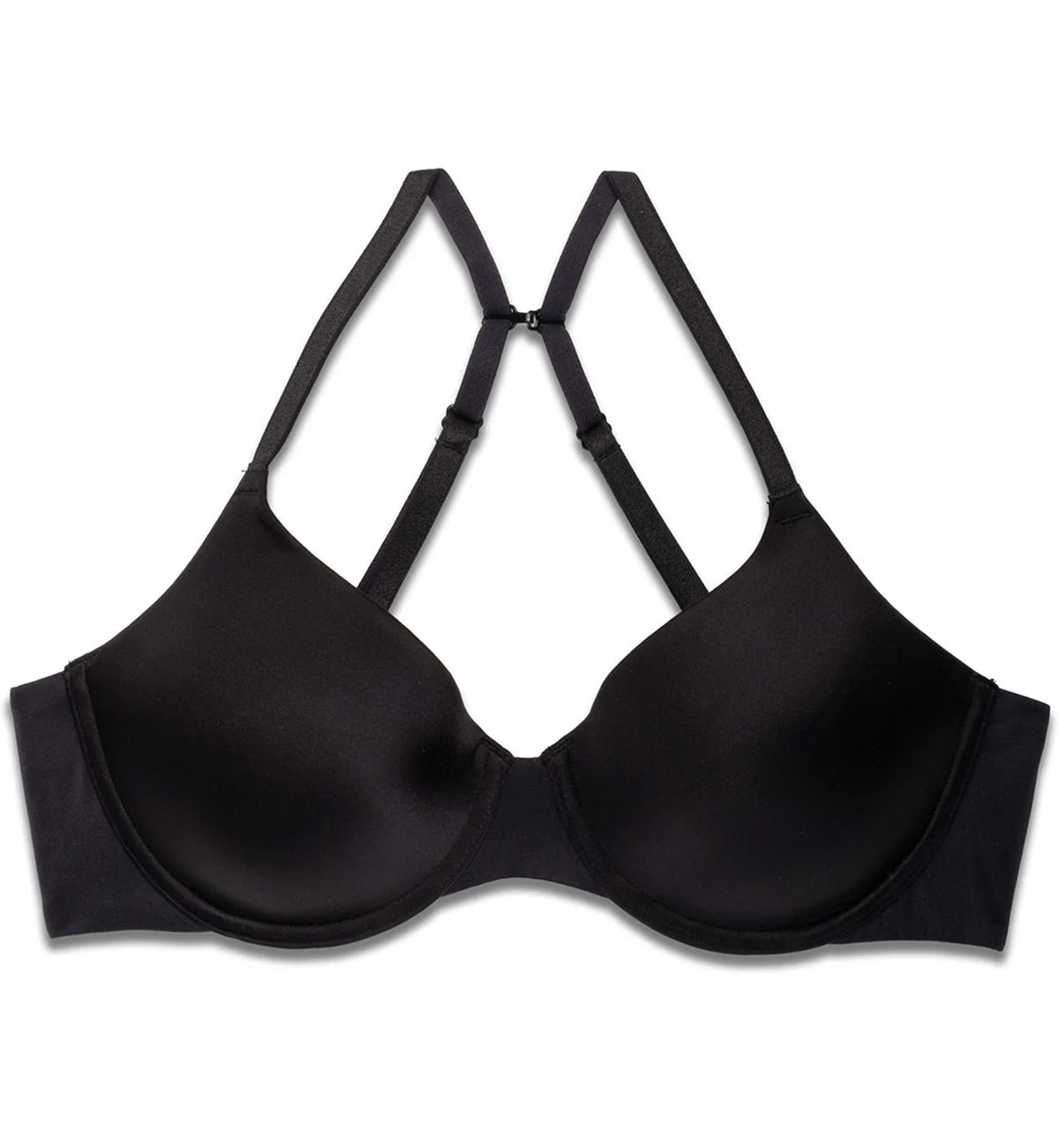 Natori EverFit Convertible T-Shirt Bra (721362),32D,Black - Black,32D