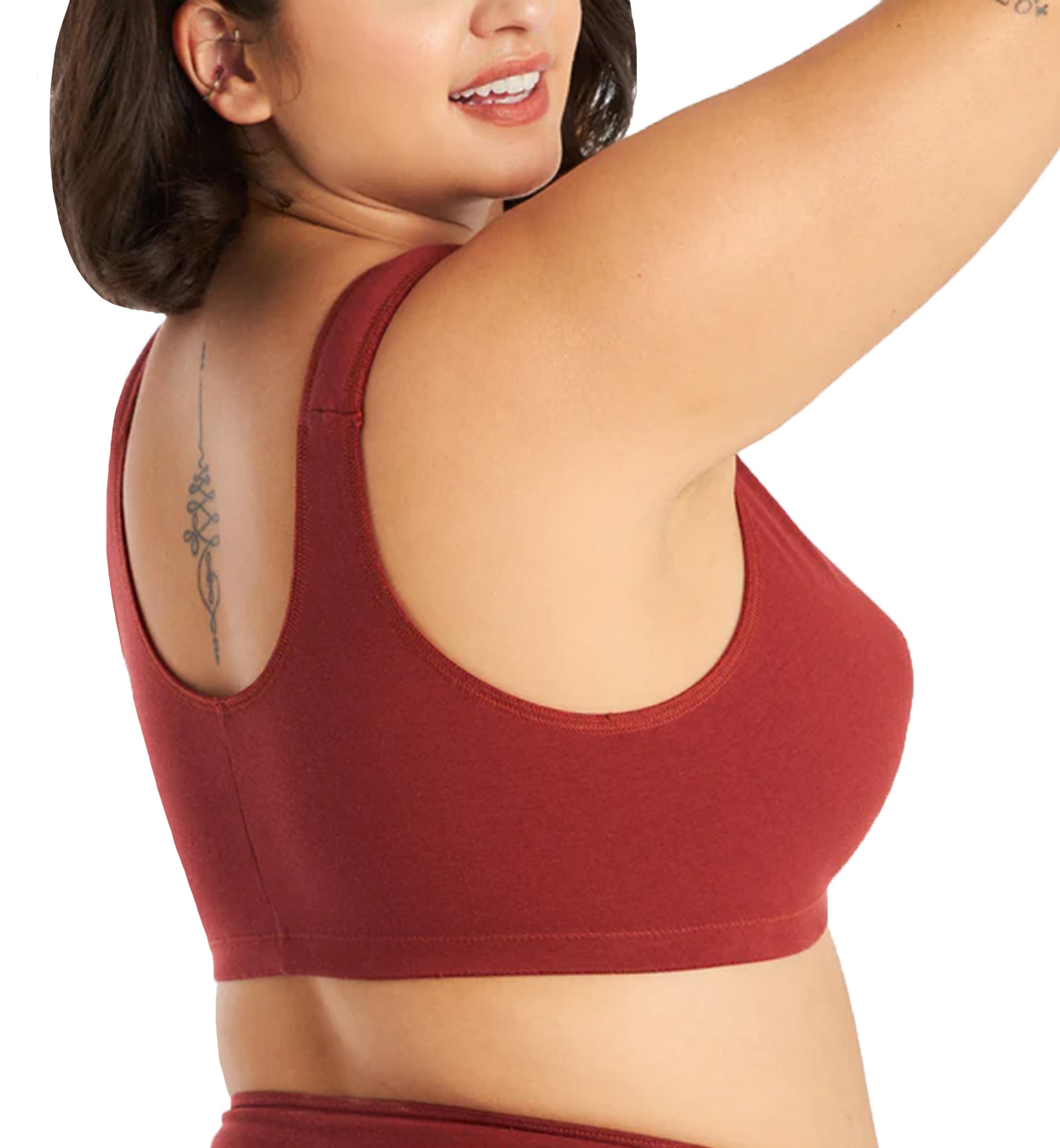 Leading Lady Meryl Cotton Front Closure Bra (110),34 C/D/DD,Spiced Apple - Spiced Apple,34 C/D/DD