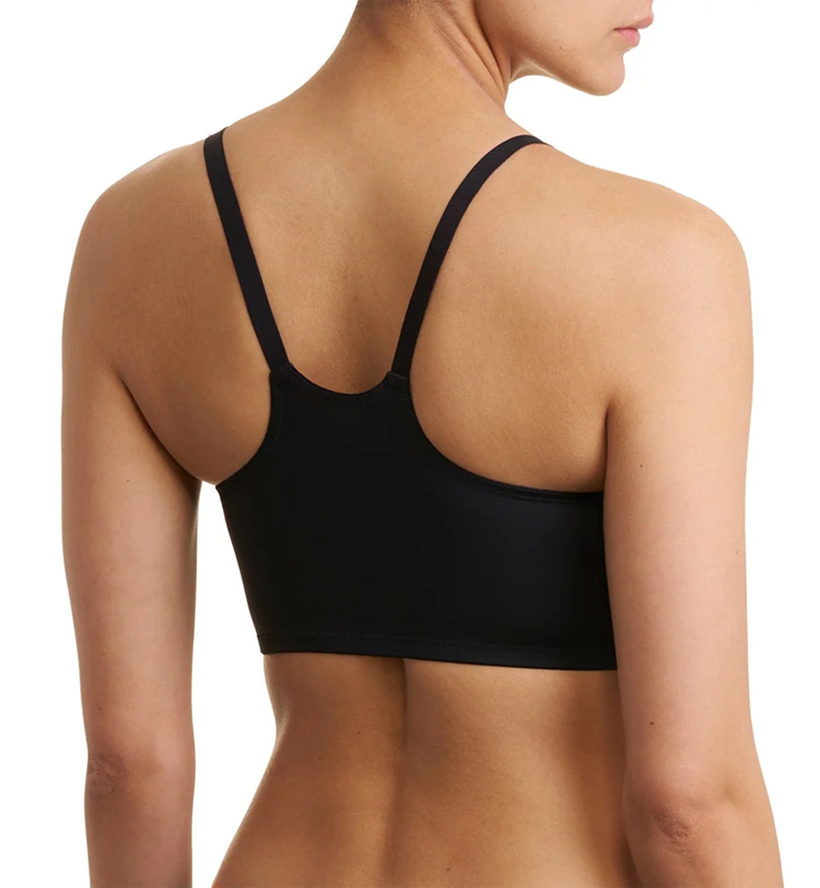 Natori Pretty Smooth Zip Front Pocketed Wireless Bra (760318),XS,Black - Black,XS