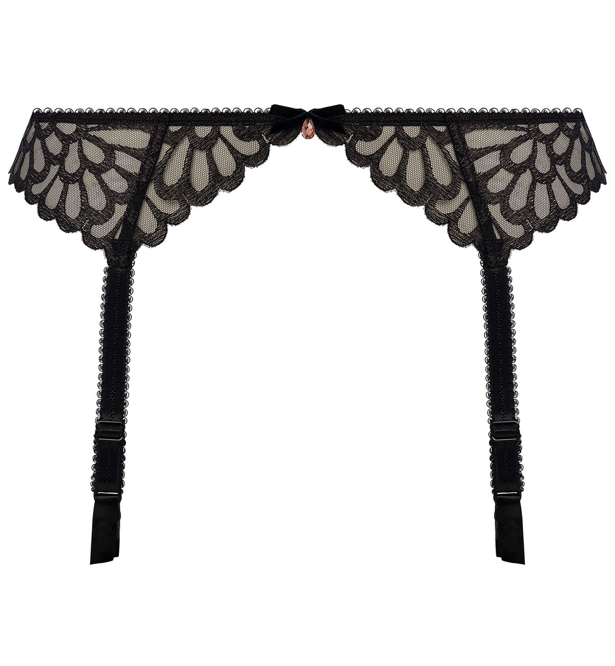 Freya Loveland Suspender Belt (401091),XS,Bombshell Black - Bombshell Black,XS