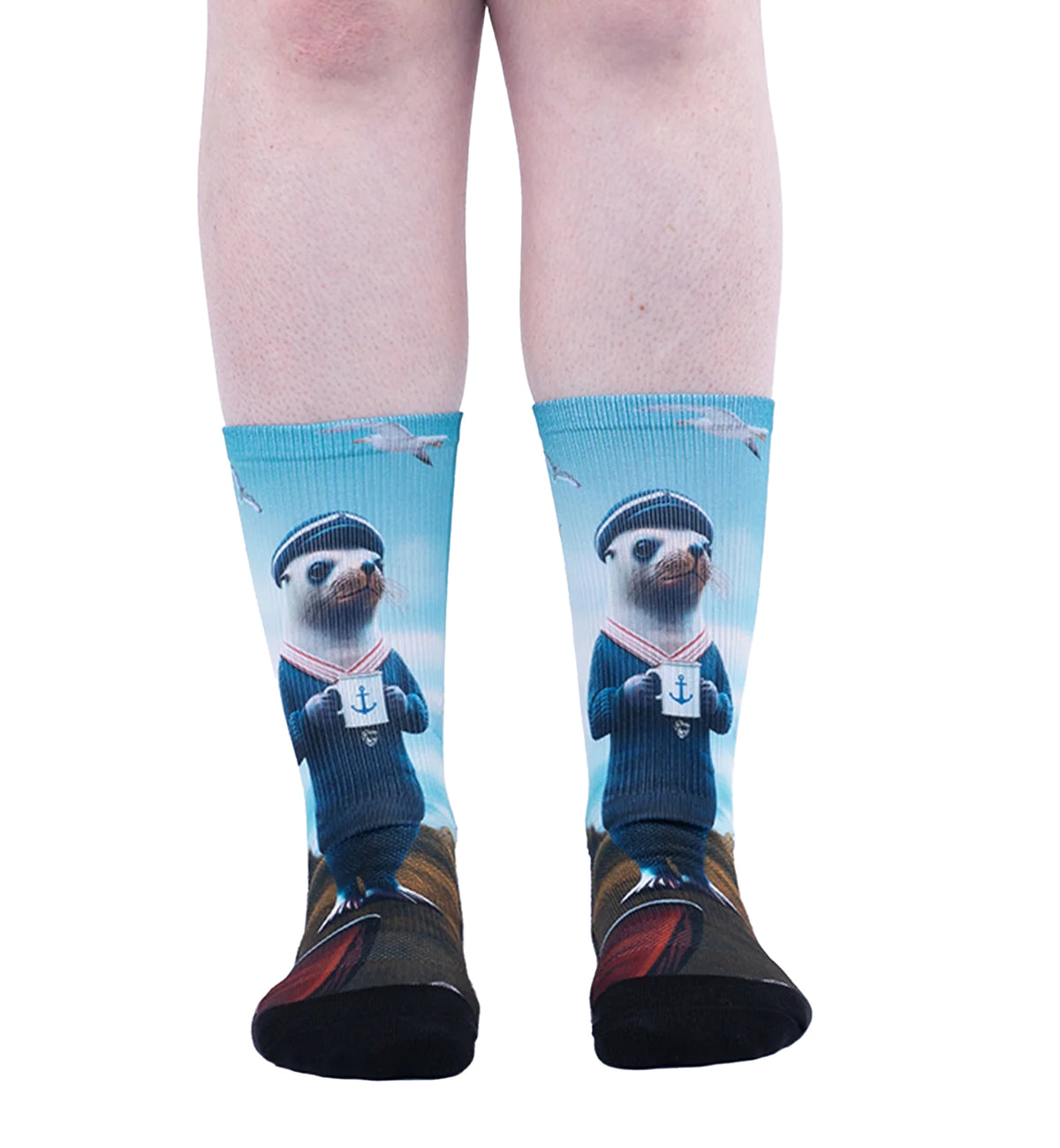 SOCK it to me Athletic Printed Performance Crew Socks (AP0013),Knot Your Average Sailor - Knot Your Average Sailor,One Size