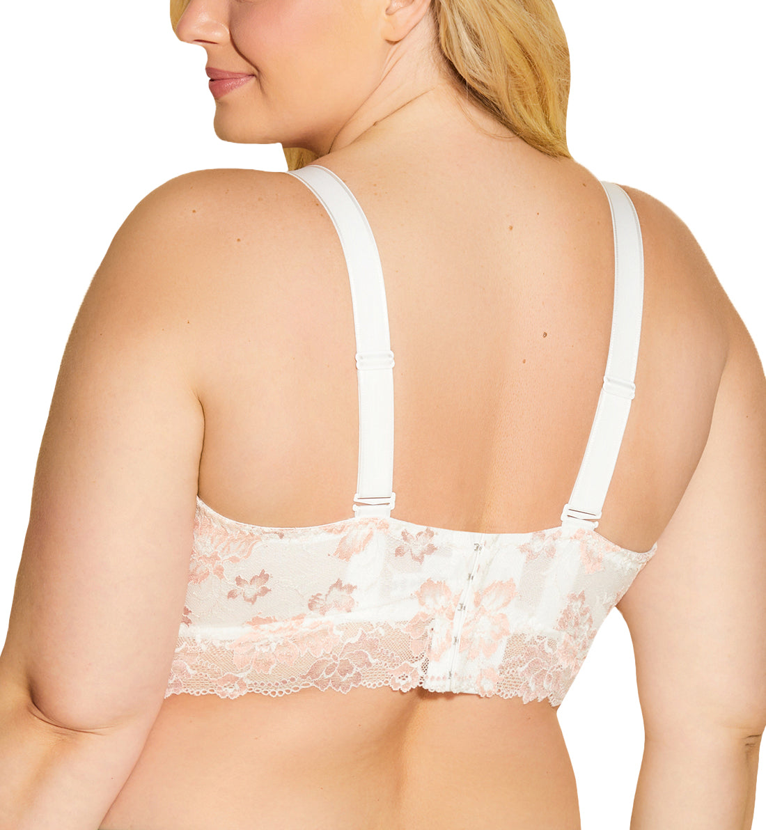 Cosabella Savona ULTRA Curvy Longline Bralette (SAVON1385),XS,Mandorla/Moon Ivory - Mandorla/Moon Ivory,XS